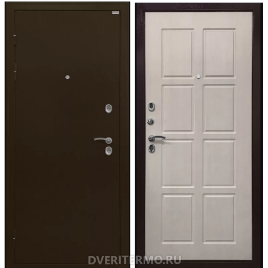 Входная Дверь Термо Эко-2 медный антик - сосна белая для дома и квартиры