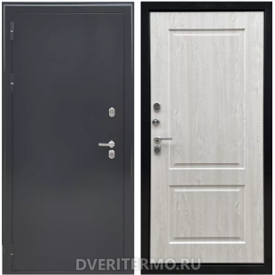 Входная Дверь Термо Эко-1 черное серебро - сосна белая для дом