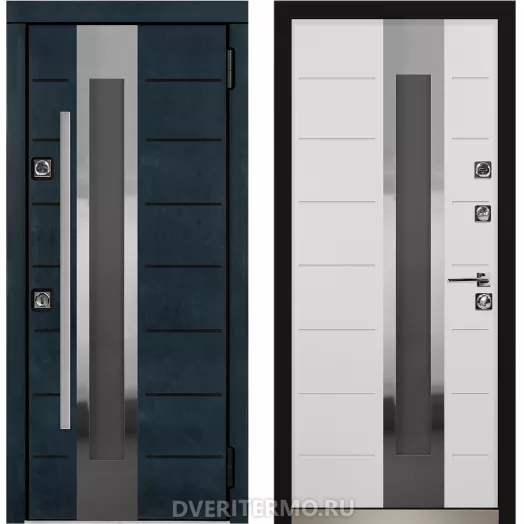 Уличная дверь термо Брисбен с окном для коттеджей