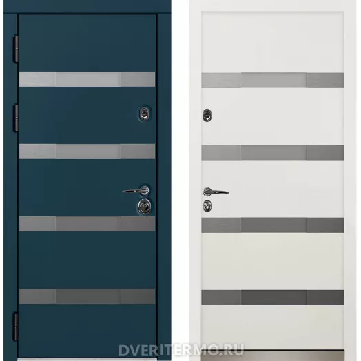 Уличная термодверь Бохус с окном