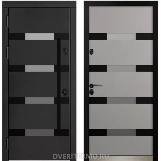 Уличная термодверь Бохус с окном