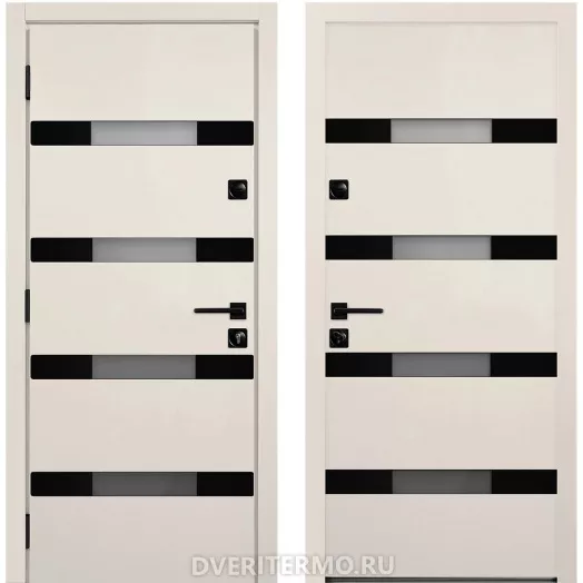 Уличная термодверь Бохус с окном